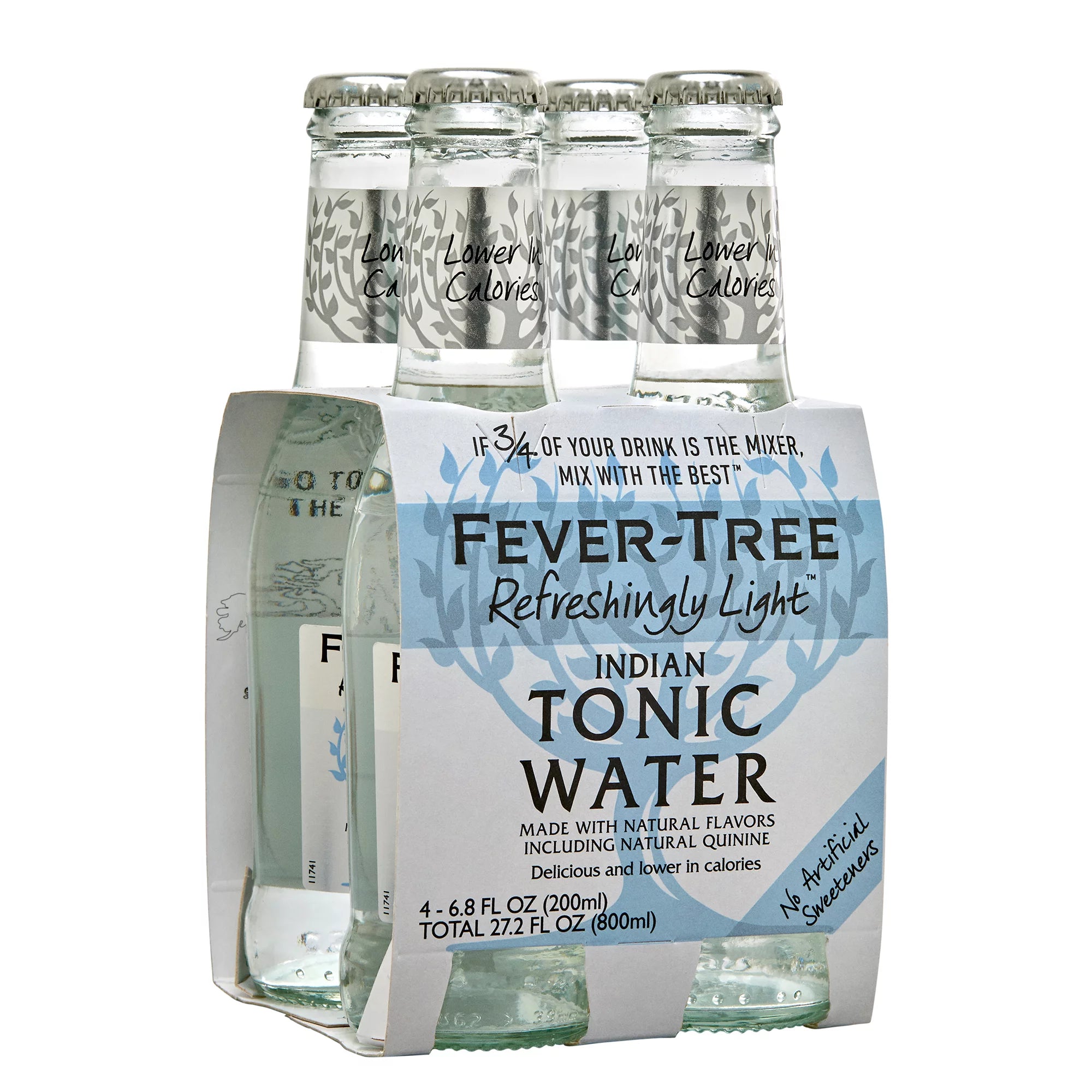 Fever Tree Refreshingly Light Premium Indian Tonic Water Bottles 4ct 6.8oz Shopify Presell