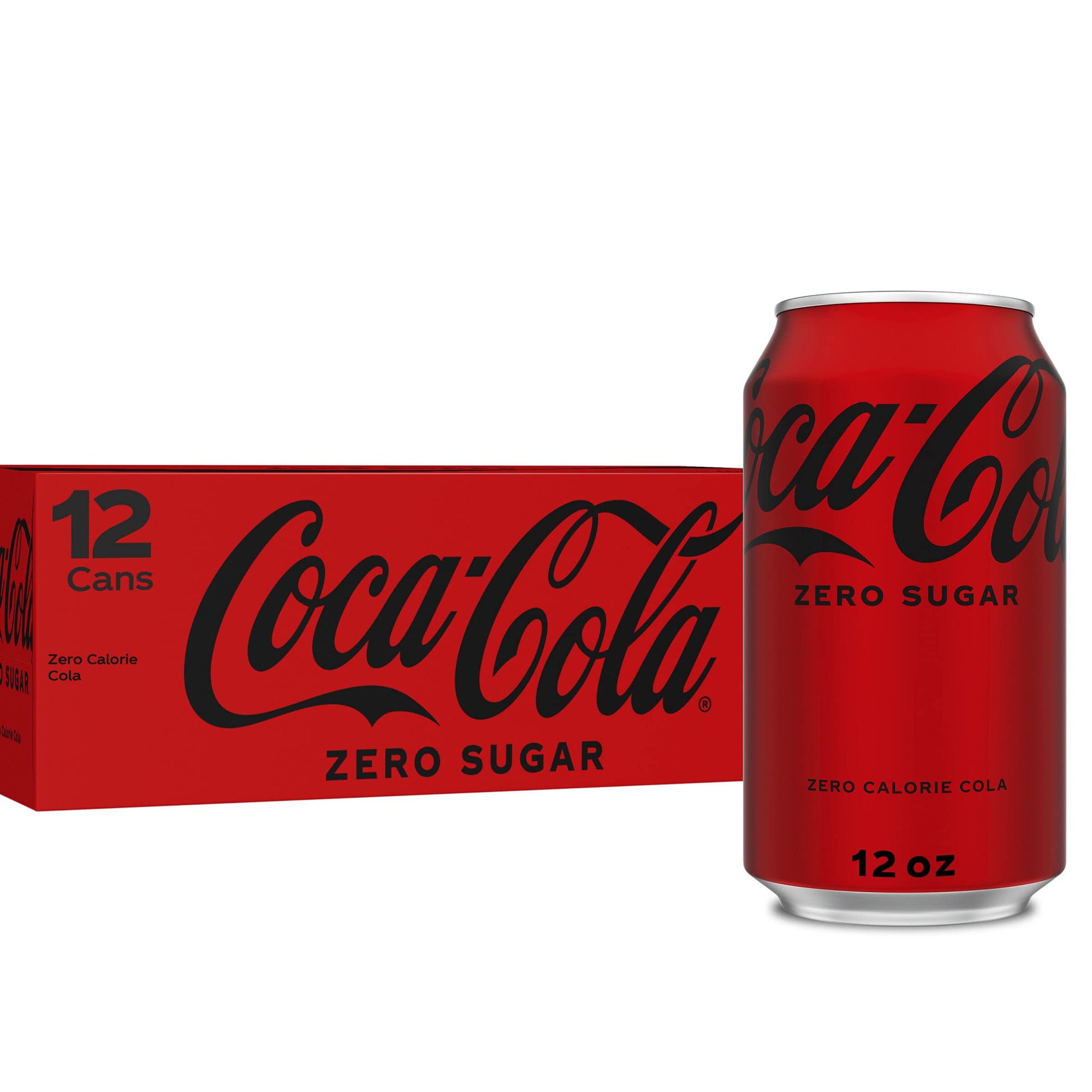 Coca Cola Coke Zero Sugar Soda 12fl oz x 12 CRV incl Shopify Presell