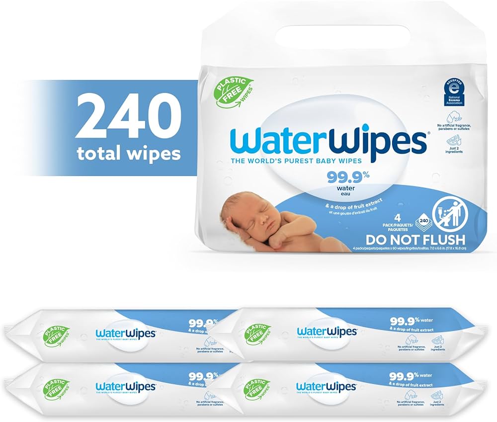 WaterWipes Baby Wipes 4pk - 240ct Shopify Presell