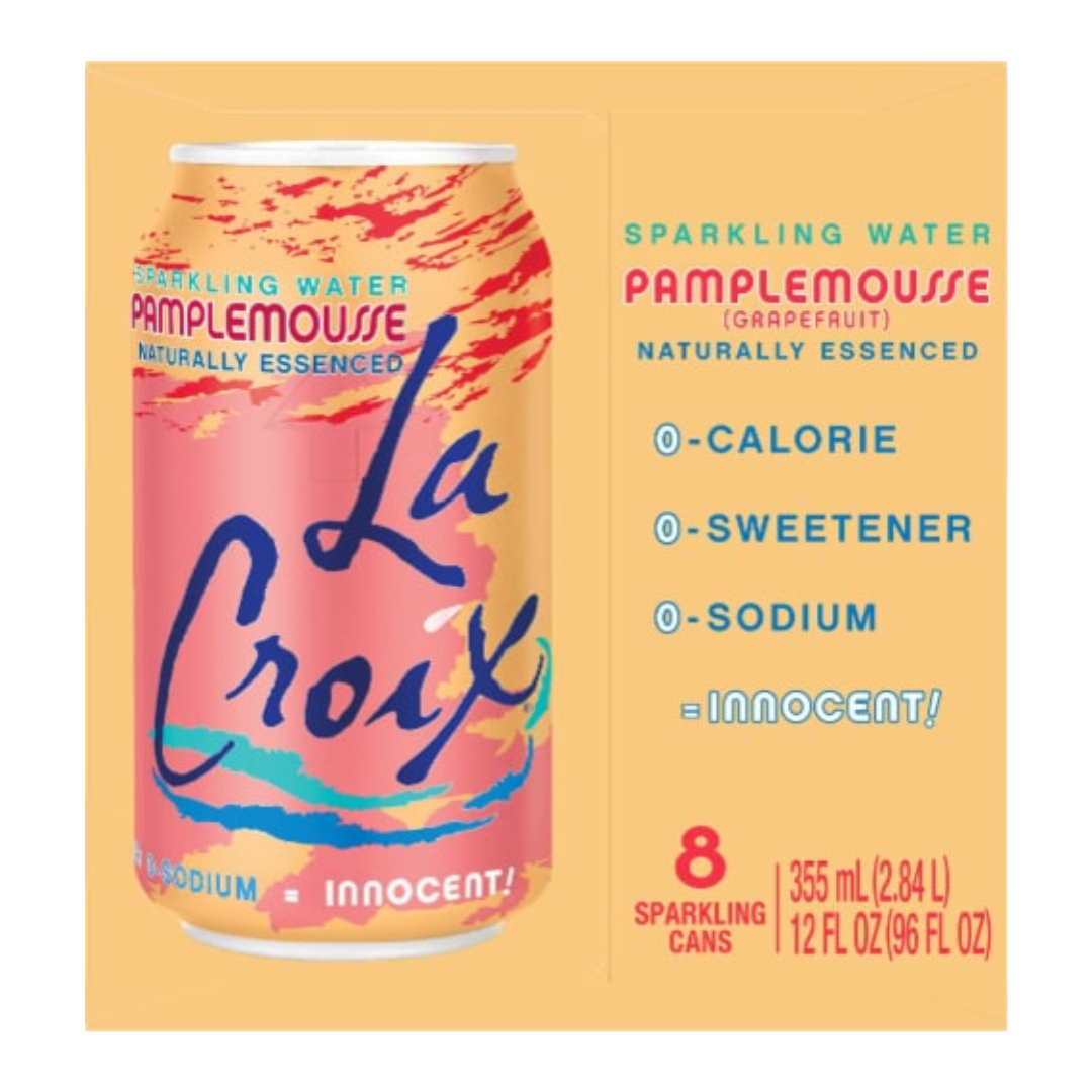 La Croix Sparkling Grapefruit 8 x 12oz
