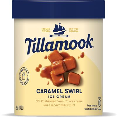 Tillamook Caramel Swirl Ice Cream 1.5qt