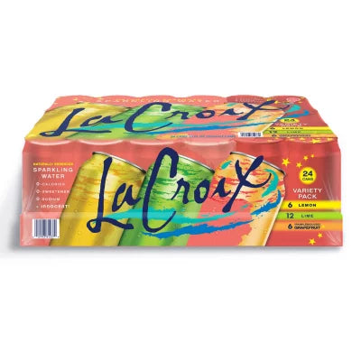 La Croix Sparkling Mineral Water Variety 12fl oz x 24 CRV incl