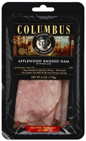 Columbus Applewood Smoked Sliced Ham 16oz