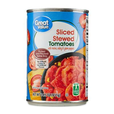 Great Value Sliced Stewed Tomatoes 14.5oz