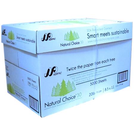 Natural Choice Copy Paper 30% Recycled 20lb