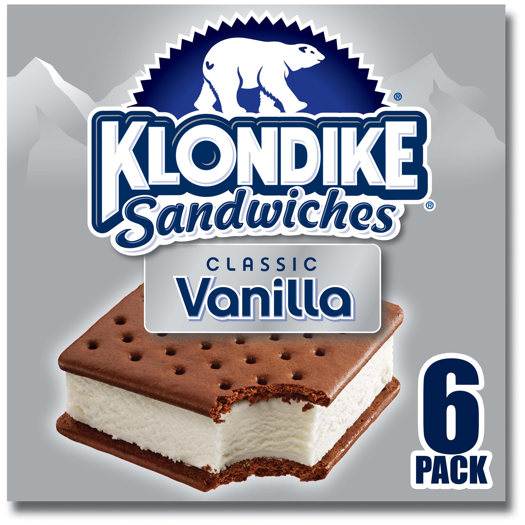 Klondike Vanilla Ice Cream Sandwiches 6ct