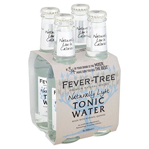 Fever Tree Refreshingly Light Premium Indian Tonic Water Bottles 4ct 6.8oz