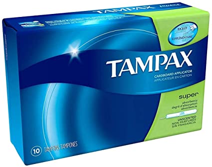 Tampax Super Unscented Feminine Products 10ct