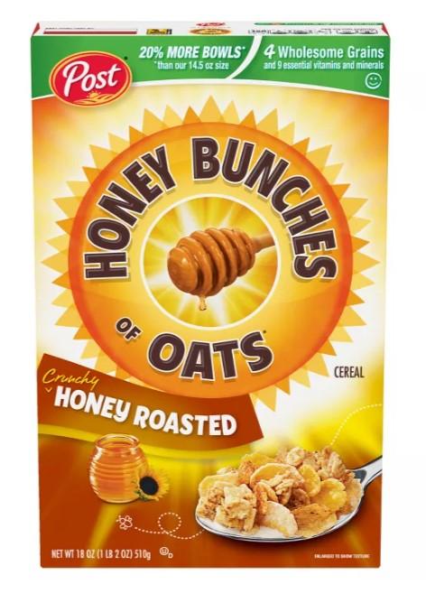 Post Honey Bunches of Oats Honey Roasted Cereal