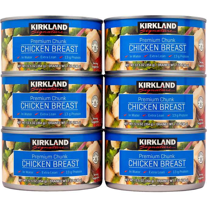 Kirkland Canned Chicken Breast 6ct 12.5oz