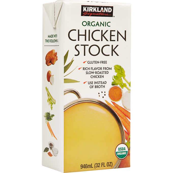 Kirkland Organic Chicken Stock 1qt