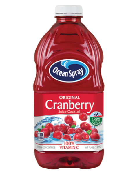 Ocean Spray Cranberry Juice calcium 64oz