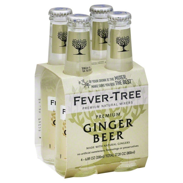 Fever Tree Refreshingly Light Ginger Beer 4ct 6.8oz