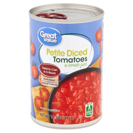 Great Value Petite Diced Tomatoes 15oz