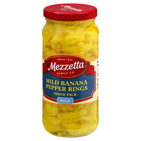 Mezzetta Mild Yellow Pepper Rings 16oz