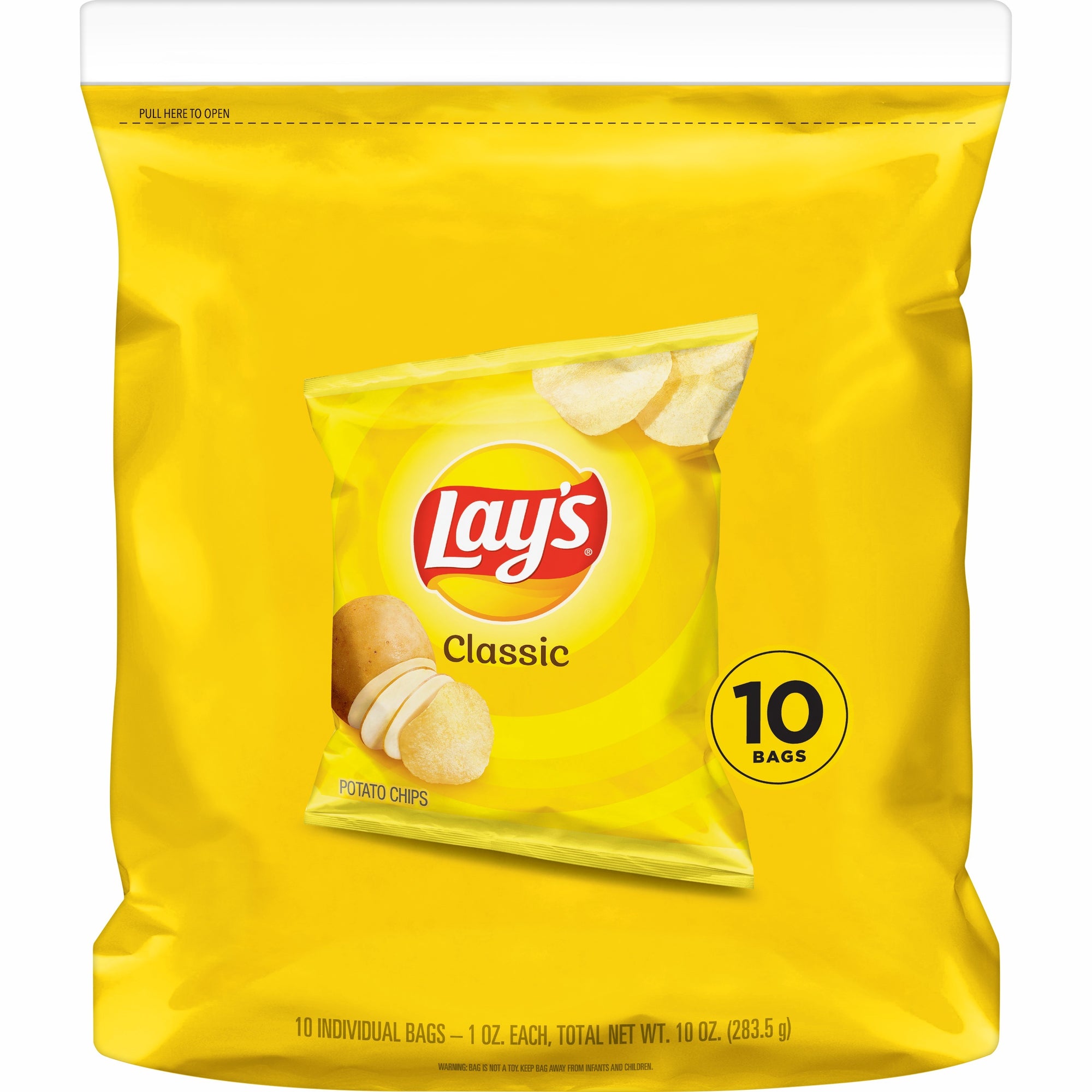 Lays Classic Potato Chips 1oz x 10