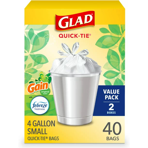 Glad Scented Febreze Trash Bags 4gal