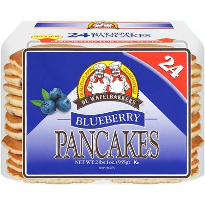 De Wafelbakkers Blueberry Pancakes 24ct