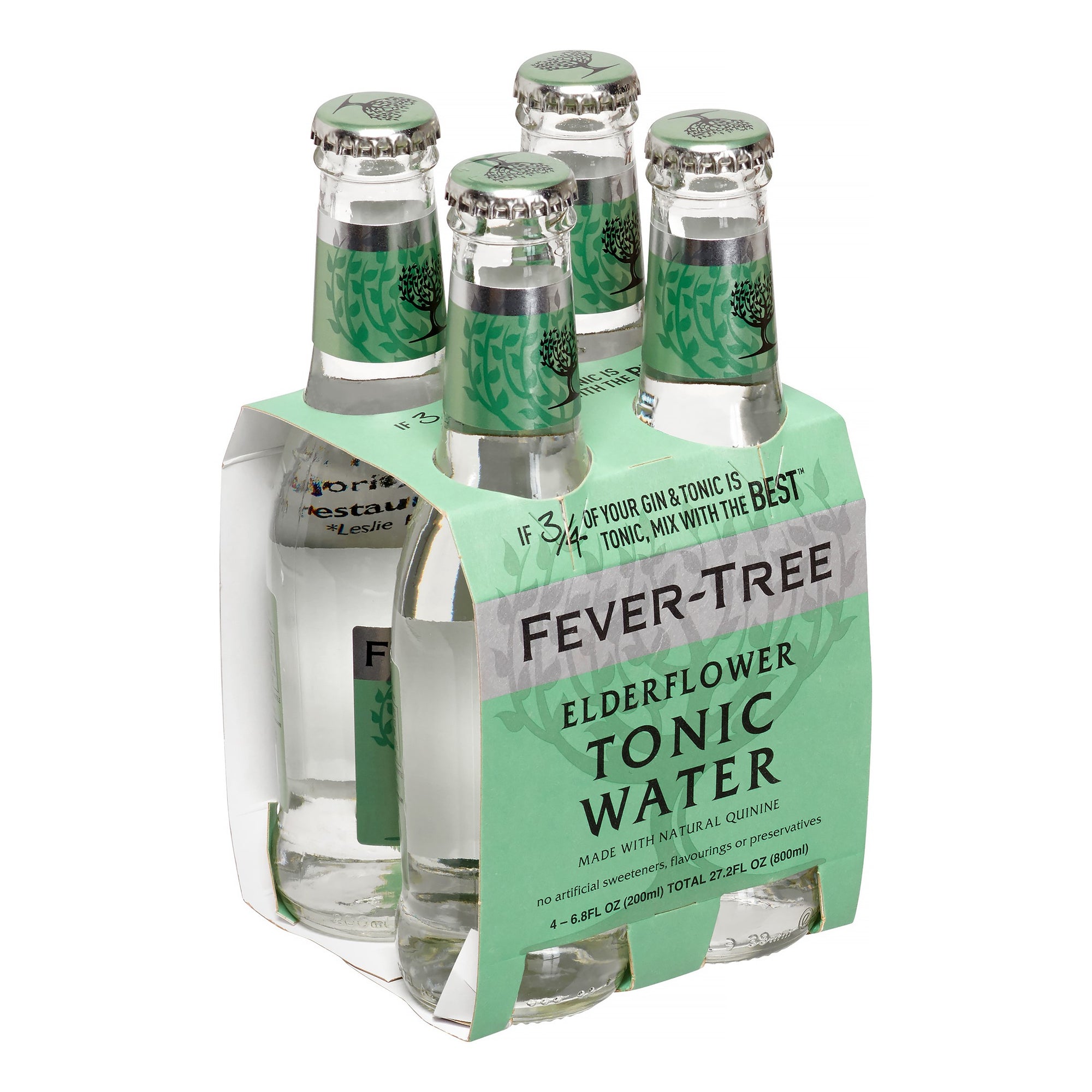 Fever Tree Elderflower Tonic Water 4ct 6.8oz