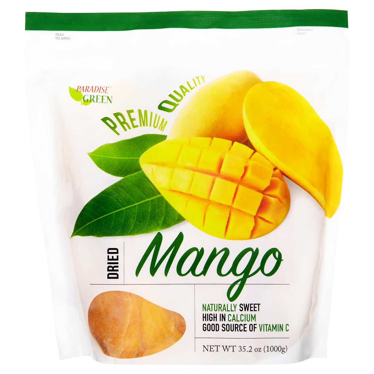 Paradise Green Dried Mango 35.2oz