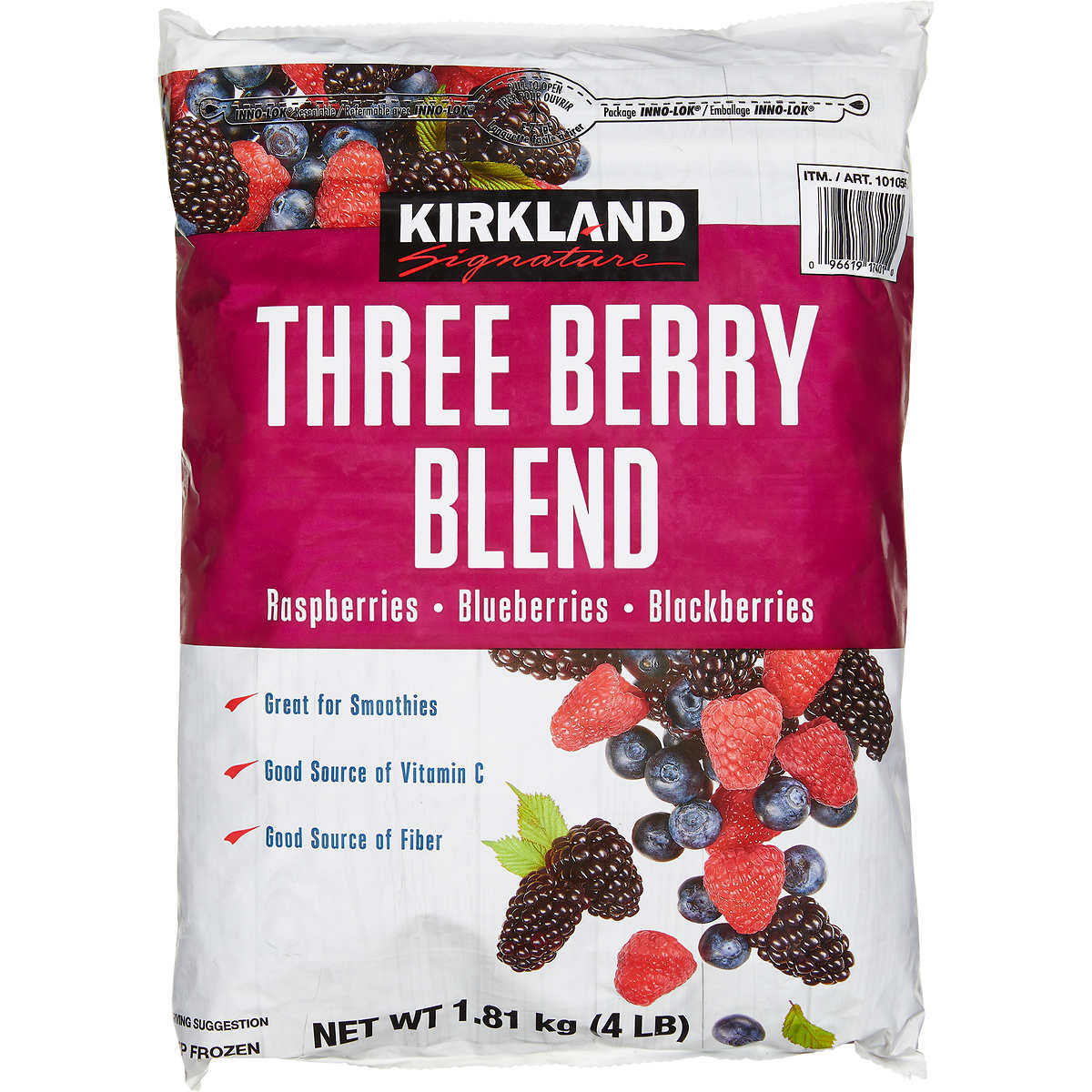 Kirkland Frozen Three Berry Blend 4lb