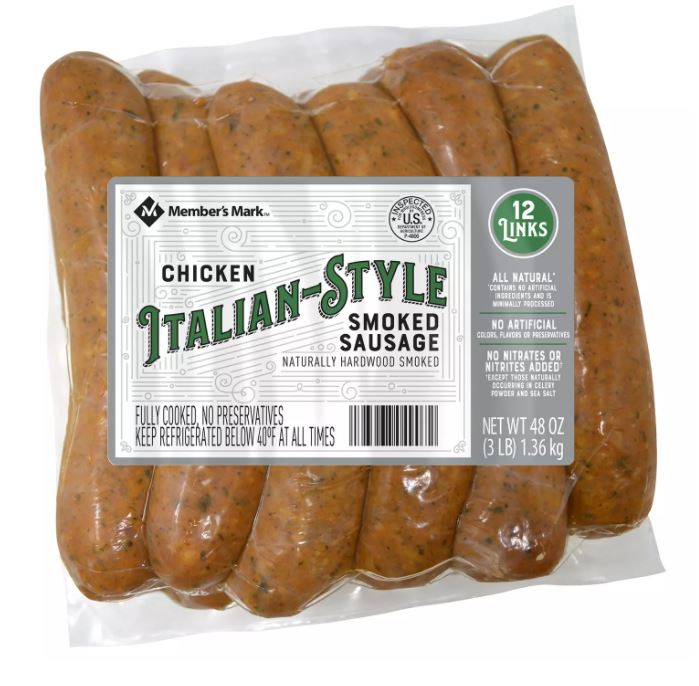 Member's Mark Italian Style Chicken Smoked Sausage 3lb