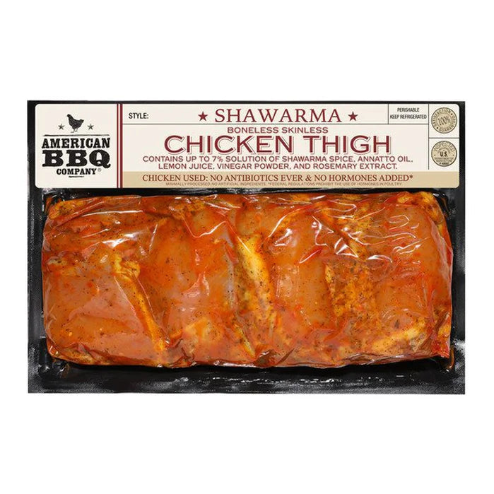 American BBQ Chicken Thigh Shawarma 7.49/lb