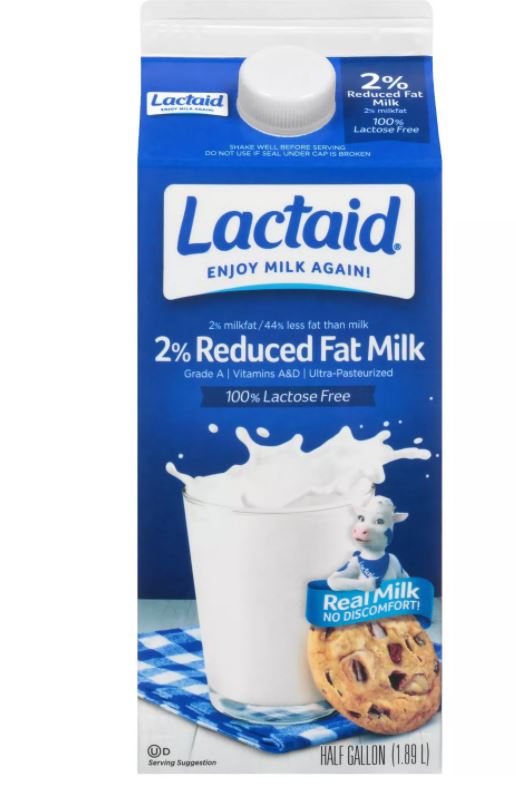 Lactaid 2% Milk 1/2gal