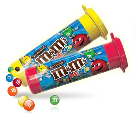 M&M Mini's Candy Tube 1.08oz