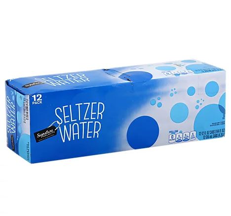 Signature Select Seltzer Water 12ct 12oz