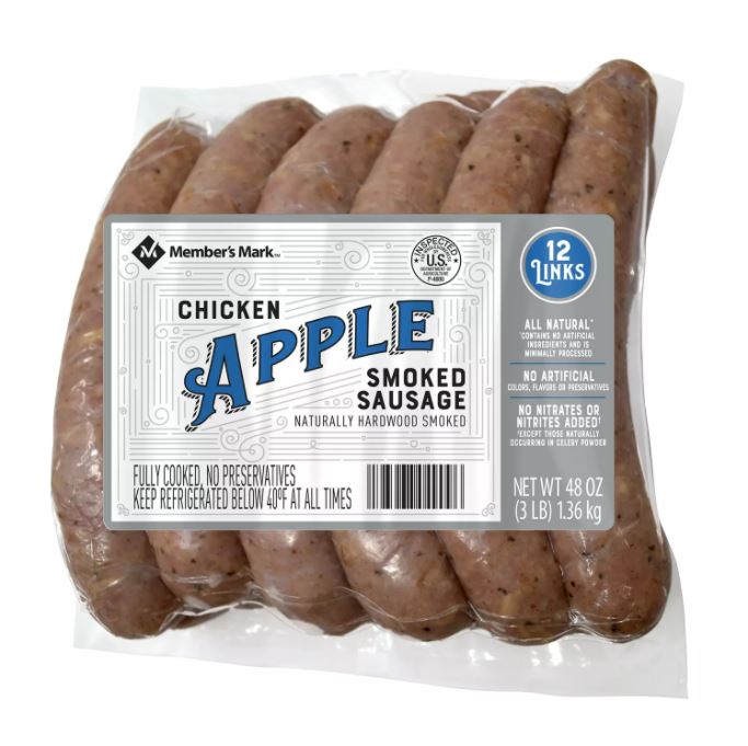 Member's Mark Apple Chicken Smoked Sausage 3lb